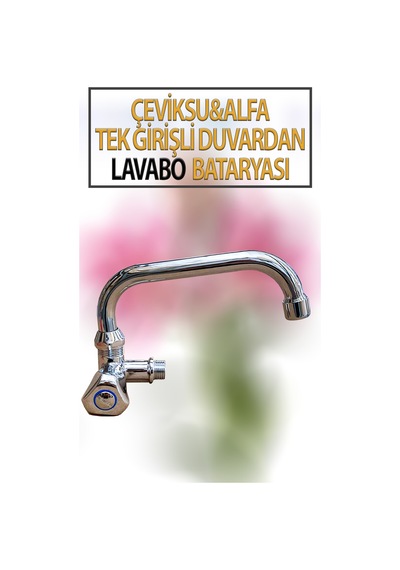 Alfa Model Tek Girişli Duvardan Lavabo Bataryası Krom