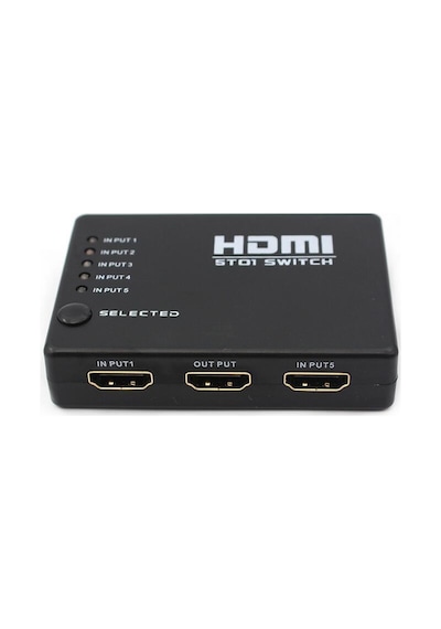 Powermaster 5 Port Hdmi Switch 5X1 Kumandalı Uyumlu