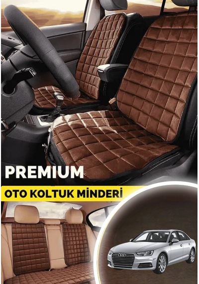 Audi A4 Koltuk Minder Ortopedik Cepli Araç Ve Kılıf Seti Tam Uyumlu,taba Renk,konforlu Tasarım