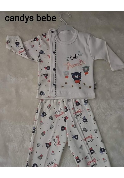 Candys Bebe Erkek Çocuk Pijama Çok Renkli