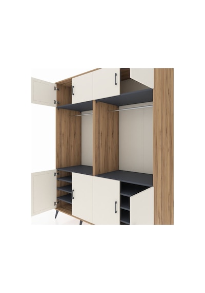Kronos Gardrop 10 Raflı 8 Kapaklı 2 Askılı 176x59x221 Çam-aytaşı/antrasit Aytaşı/antrasit Kronos Gardrop 10 Raflı 8 Kapaklı 2 Askılı 176x59x221 Çam-aytaşı/antrasit Aytaşı/antrasit