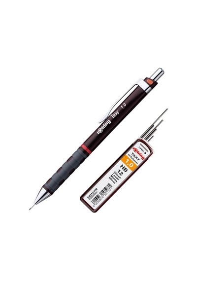 Rotring Tikky Versatil Kalem Kalem 0.9 MM Kahverengi -  Rotring Uç 0.1 MM
