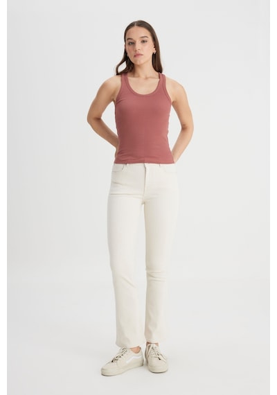 Lee Slim Fit Dar Kesim Kiremit Rengi Tişört L241615A95 Kiremit
