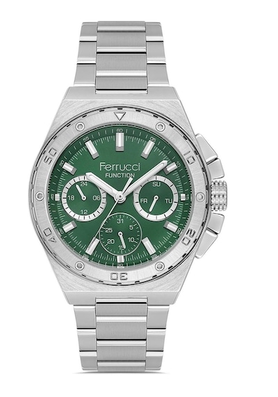 Ferrucci Fc90866 Spor Şık Model Fonksiyonlu Çelik Kordon Kasa Erkek Kol Saati Gümüş