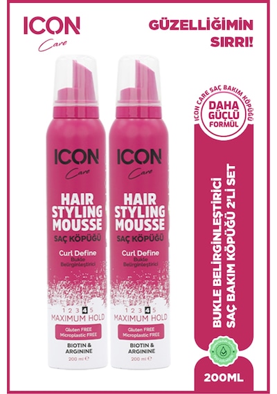 Saç Şekillendirici Köpük Curl Defıne 2'li Set