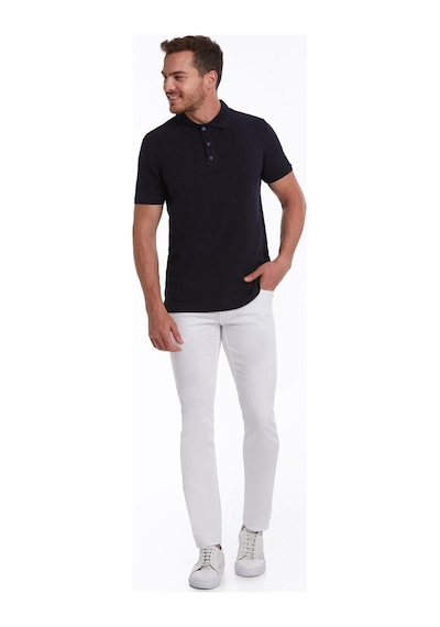 Hatemoğlu 530814658 Regular Fit Pamuk Polo Yaka Erkek Tişört Lacivert