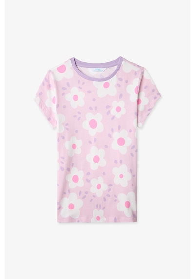 Penti  Lila Kız Çocuk Floral Whispers Pamuklu 2'li Pijama Takımı