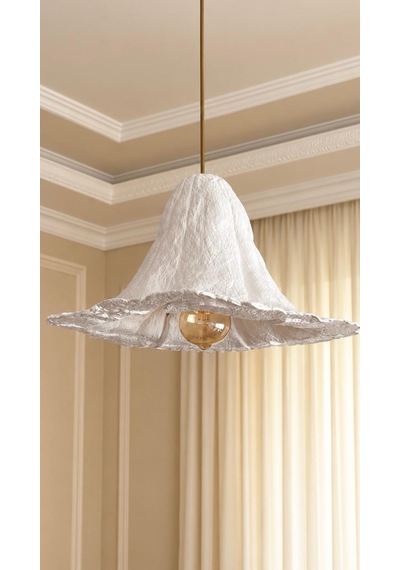 Lioraa Lighting Flos Velia 39 Cm Sarkıt Avize Kırık Beyaz