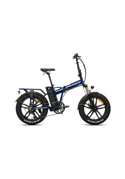 Kron Elektron Zuma Hd Fren 20 Jant Elektrikli Katlanır Lacivert-gri Bisiklet Lacivert
