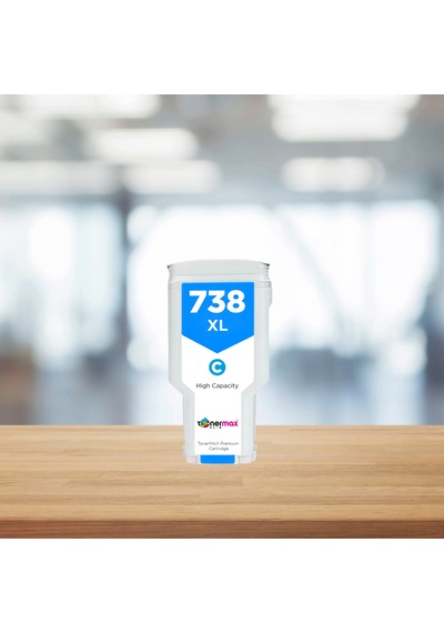 Hp 738 Xl 676m6a 300 Ml Mavi Uyumlu Kartuş / Designjet T850 / T950