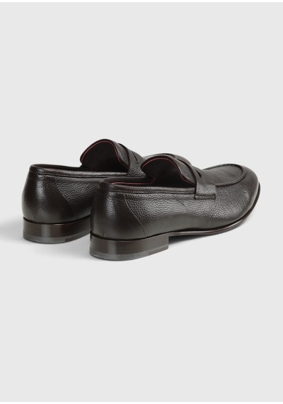 Ramsey Kahverengi Deri Klasik Loafer
