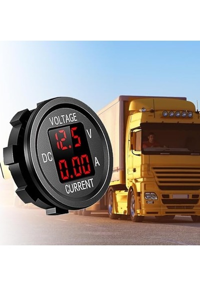 Dc12v/24v Dijital Voltmetre Ampermetre
