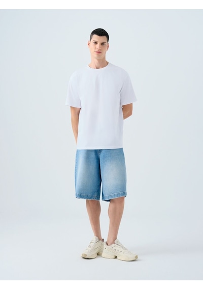 LOFT Baggy Fit Erkek Şort Lf2039625 Q1.v1 Denim