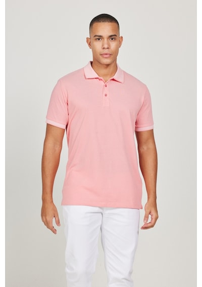 AC&Co / Altınyıldız Classics 4A4820200047PBY3XL Düğmeli Polo Yaka Cepsiz Slim Fit Erkek Tişört Pembe - Beyaz AC&Co / Altınyıldız Classics 4A4820200047PBY3XL Düğmeli Polo Yaka Cepsiz Slim Fit Erkek Tişört Pembe - Beyaz