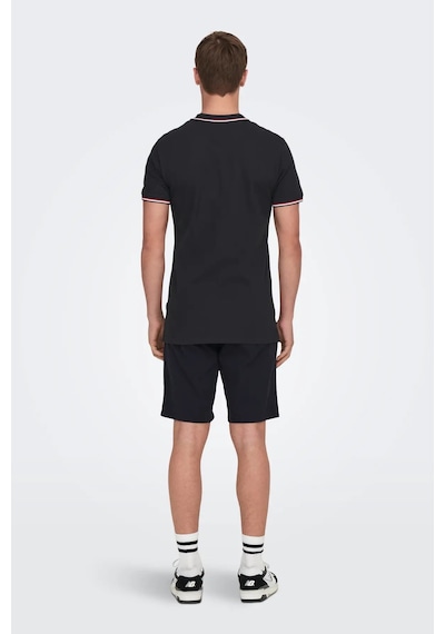 Only & Sons Erkek Onsfletcher Polo Yaka %100 Pamuk T-shirt 22024827 Lacivert Lacivert