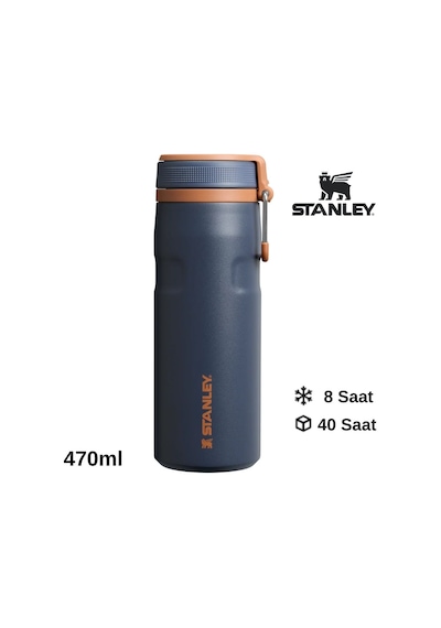 Stanley The Iceflow Twist Flip 0.47 L Çelik Termos Lacivert