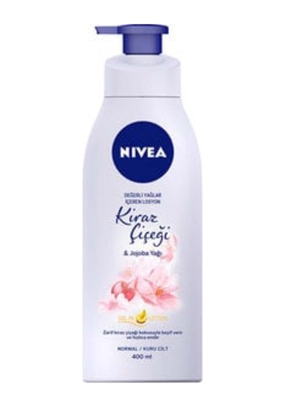 Değerli Yağlar İçeren Vücut Losyonu Kiraz Çiçeği & Jojoba Yağı 400ml 1 Adet