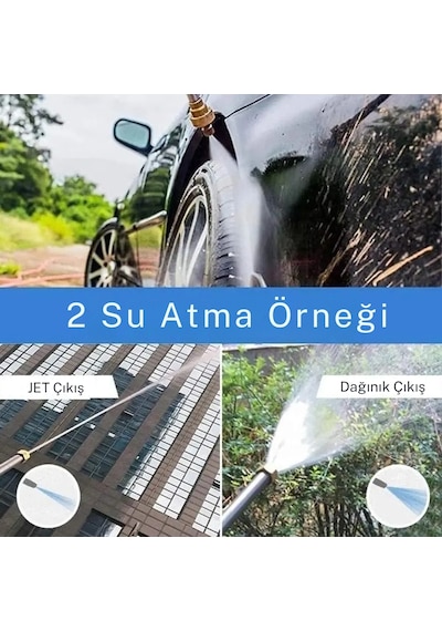 Techtic 30cm Köpük Hazneli Basınçlı Ayarlanabilir Bahçe Sulama