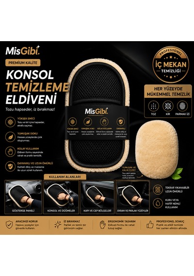 Misgibi Premium Araç İçi Konsol Temizleme Eldiveni 1