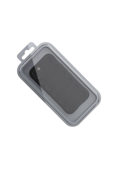 Apple iPhone Uyumlu 13 Kılıf Kamera Korumalı Esnek Silikon Parmak Şeritli Pazarplus Lacivert