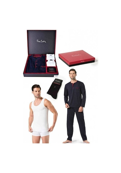 Pierre Cardin Erkek Çeyiz Set Takım 6lı Siyah 001