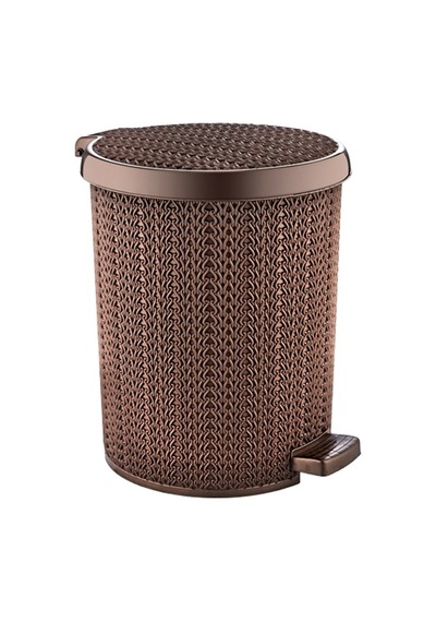 Plastik Örgü Pedallı Çöp Kovası 15 Lt