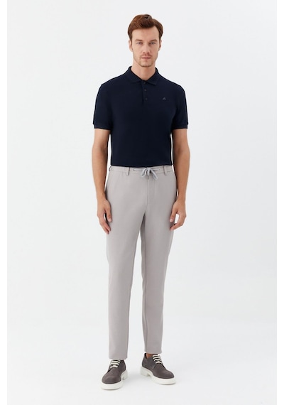Sabri Özel Erkek Gri Normal Kesim Regular Fit Viskon Örme Yan Cep Lastikli Bel Klasik Paça Jogger Pantolon Sabri Özel Erkek Gri Normal Kesim Regular Fit Viskon Örme Yan Cep Lastikli Bel Klasik Paça Jogger Pantolon