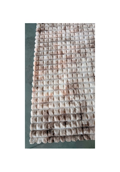Yıkanabilir Yumuşak Peluş Post Shaggy Çocuk Odası Oturma Odası Salon Mutfak Halısı Diamante Batik Vizon