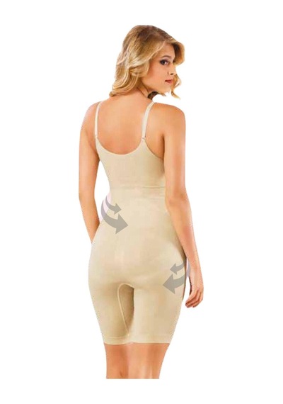 Bonbonetti Chocolate Baby & Kids Kadın Ten Rengi Ayar Askılı Tam Boy Body Korse Ten