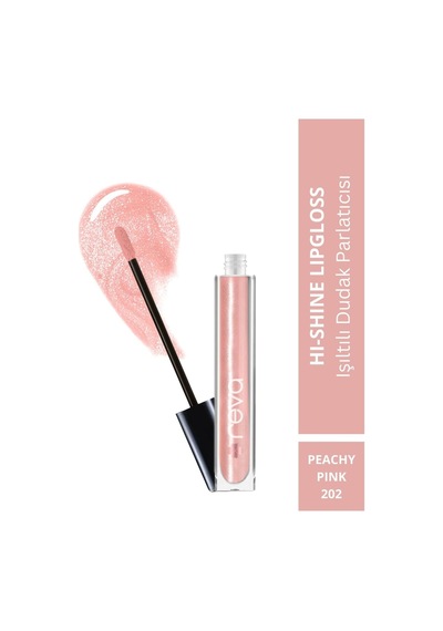 Işıltılı Dudak Parlatıcısı - Hi-shine Lip Gloss Peachy Pink - No: 202 - Vegan & Temiz İçerik Diğer