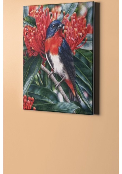 Webstyle Sayılarla Boyama Seti Kasnaklı Daldaki Kuş 40 X 50 Cm