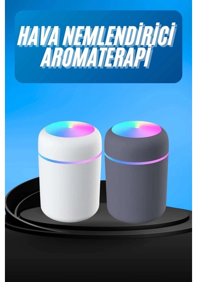 Hubrendy Tekno Humidifier Led Işıklı Mini Ortam Oda Kokusu Aromaterapi Buhardanlık