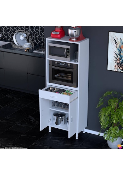 Modilayn Vio Fırın Dolabı 55x163,4x32.5 Cm Çekmeceli Kapaklı Mini/midi Mikrodalga Mutfak Dolabı Beyaz Modilayn Vio Fırın Dolabı 55x163,4x32.5 Cm Çekmeceli Kapaklı Mini/midi Mikrodalga Mutfak Dolabı Beyaz