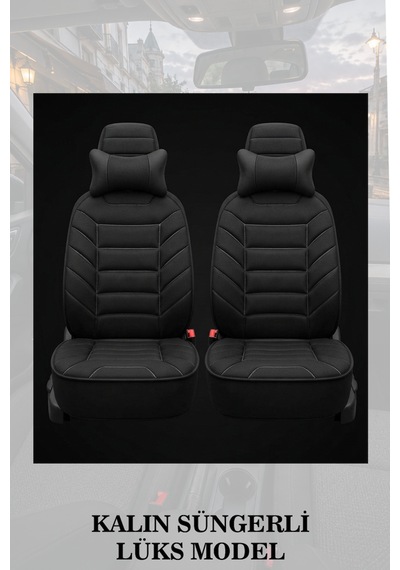 Suzuki Vitara 2016 Uyumlu Siyah Renk Premium Lüks 2 Adet Minder Ve Yastık