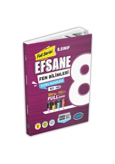 Efsane Yayınları 8.sınıf Fen Bilimleri Soru Bankası Full Serisi