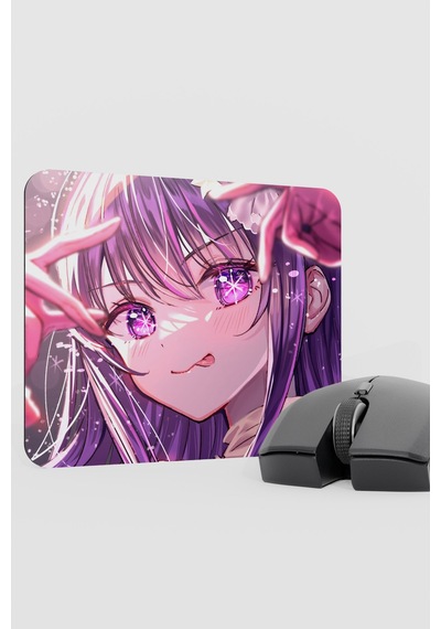 Oshi No Ko Anime V1 - 22x18 Gaming Kauçuk Kaymaz Taban Mouse Pad Fare Altlığı