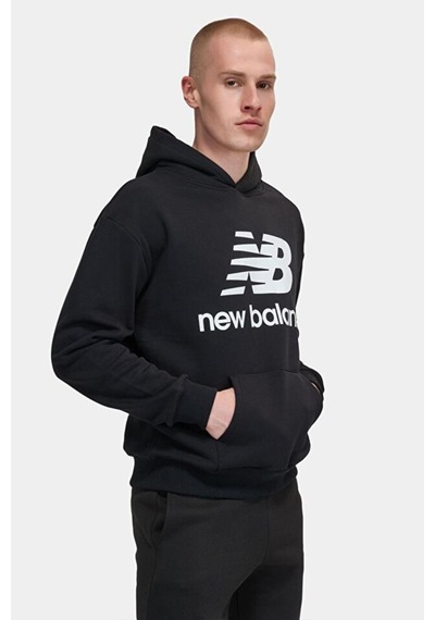 New Balance Lifestyle Mnh3333-bk Siyah Erkek Kapişonlu Sweatshirt 001