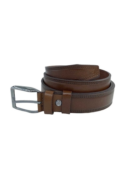 Süzer Deri Taba Hakiki Deri Dikişli 3.5 Cm.Lik Klasik Erkek Kemer - 311-28