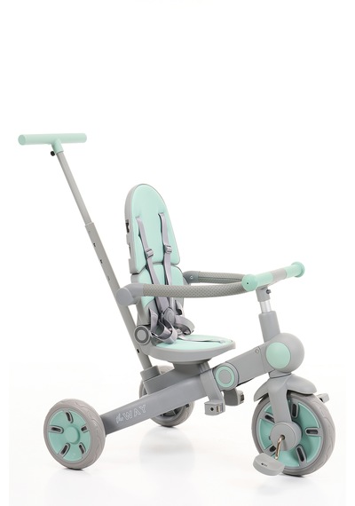 Flow 9in1 Smart Trike Çift Yönlü, Yatabilir, Katlanabilir, Denge Bisikleti Özellikli Bebek Ve Çocuk Bisikleti Mint Yeşili