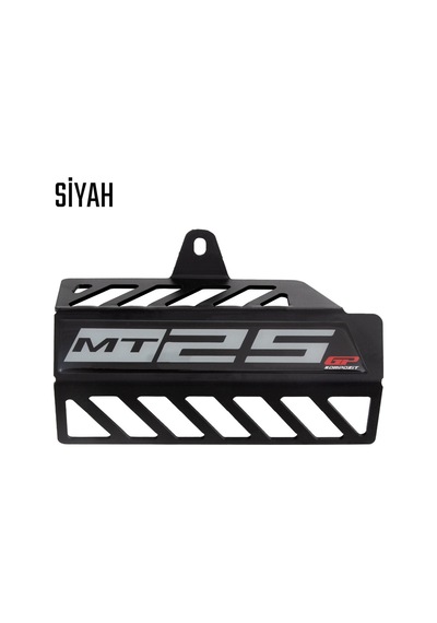 GP Kompozit Yamaha MT-25 2015-2024 Uyumlu Egzoz Koruma Kapağı Siyah
