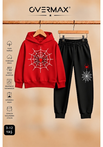 Overmax Örümcek Ağ Baskılı Kapüşonlu Sweatshirt & Eşofman Altı Takım 3-12 Yaş Kırmızı Üst-siyah Alt - 921046944 Kırmızı Üst-siyah Alt Overmax Örümcek Ağ Baskılı Kapüşonlu Sweatshirt & Eşofman Altı Takım 3-12 Yaş Kırmızı Üst-siyah Alt - 921046944 Kırmızı Üst-siyah Alt