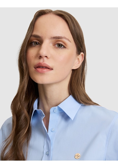 Pierre Cardin Kadın Açık Mavi Gömlek Desenli 50328627-vr003
