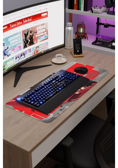 Kill La Kill Kaymaz Dikişli Kauçuk Oyuncu Mousepad V1 - 70x30 Xl Gaming Mouse Pad Fare Altlığı
