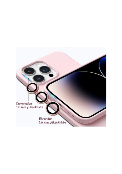 Apple Uyumlu iPhone 14 Pro Max Kılıf Kamera Lensli Lansman Silikon Kapak
