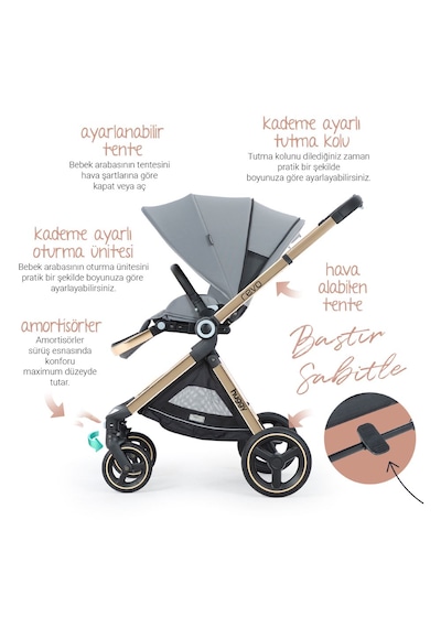 Huggy Revo 5 in 1 Travel Sistem Bebek Arabası Puset