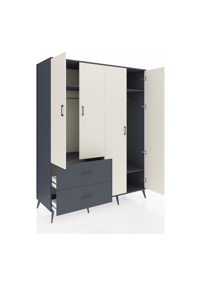 Kronos Gardrop 4 Raflı 2 Çekmeceli 2 Askılı 176x59x221 Antrasit-aytaşı/antrasit Aytaşı/antrasit Kronos Gardrop 4 Raflı 2 Çekmeceli 2 Askılı 176x59x221 Antrasit-aytaşı/antrasit Aytaşı/antrasit