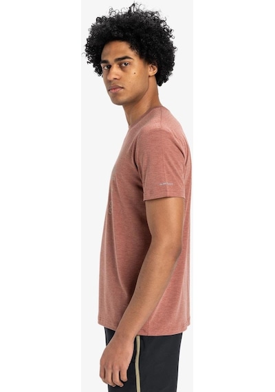 Quiksilver Quıksılver Coastal Run Ss Erkek Henna Heather T-shırt Eqykt04372-cqnh Pembe