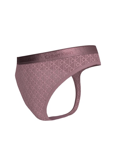 Calvin Klein Kadın Logo Detaylı Pembe Tanga-14671