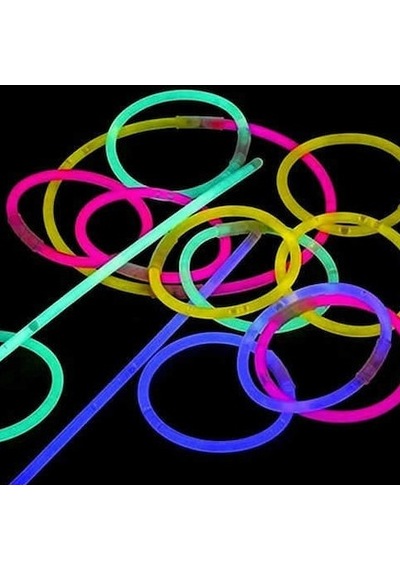 Bakinom Fosforlu Çubuk Glow Stick Fosforlu Bileklik 50 Adet