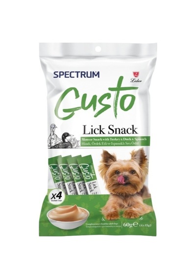 Gusto Hindi, Ördek Etli Ve Ispanaklı Köpek Sıvı Ödülü 4x15 Gr